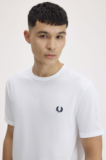 Fred Perry Authentic Crew Neck T-Shirt – White