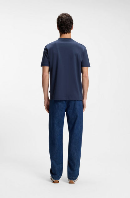 BOSS Regular-Fit Cotton T-Shirt with Gradient Wave Logo