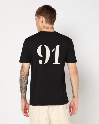 Armani Exchange Regular-Fit Cotton Heritage T-Shirt in Black