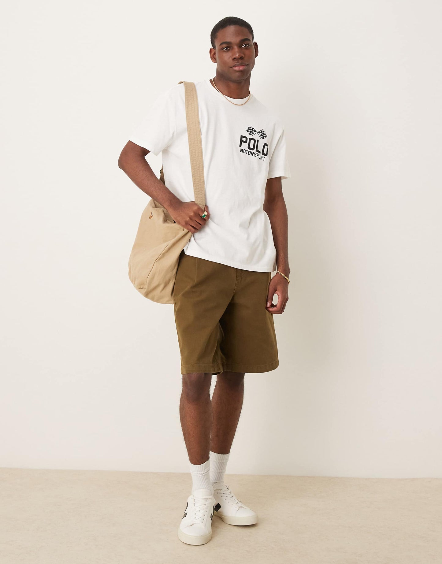 Polo Ralph Lauren Motorsport Graphic T-Shirt – White