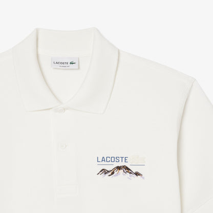 Lacoste Heritage Piqué Polo – Mountain Graphic Edition