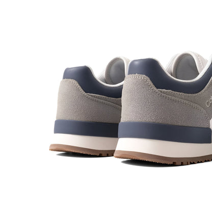 Calvin Klein Multi-Panel Runner Sneakers - Grey and White