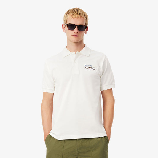 Lacoste Heritage Piqué Polo – Mountain Graphic Edition