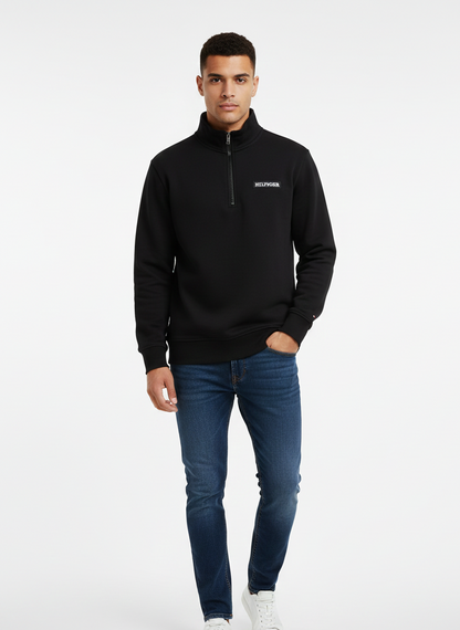 Tommy Hilfiger Men's Core Quarter-Zip Mock Neck Sweatshirt