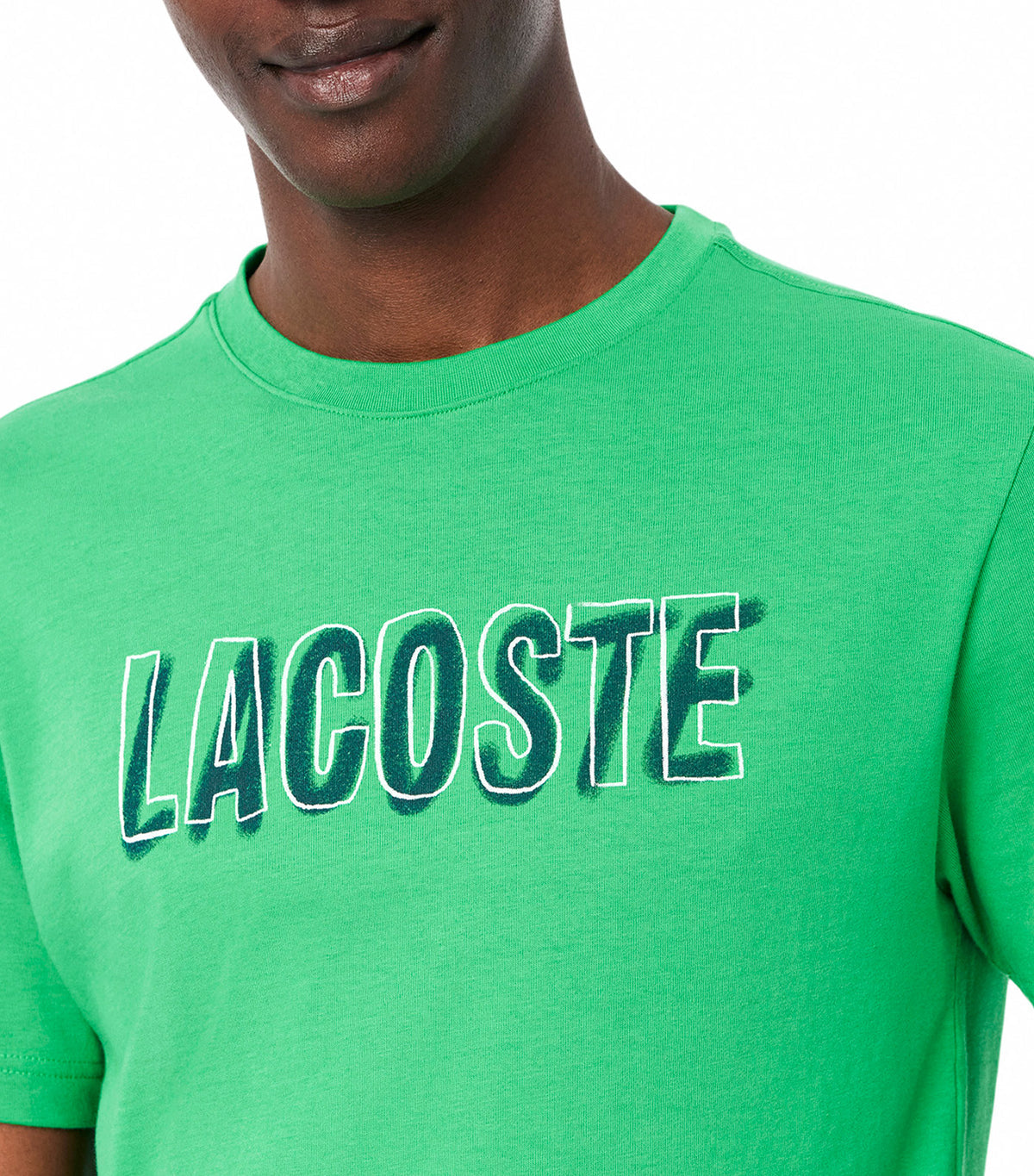Lacoste Sport Men’s Graphic Logo Cotton T-Shirt – Kelly Green