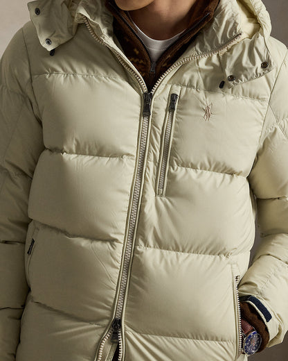 Polo Ralph Lauren Water-Repellent Down Puffer Jacket – Cream Beige