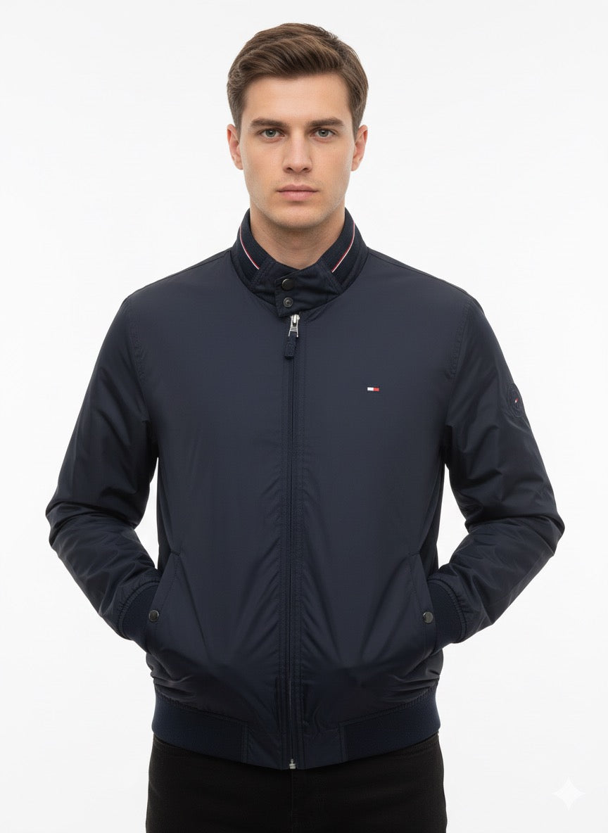 Tommy Hilfiger Essential Lightweight Navy Bomber Jacket
