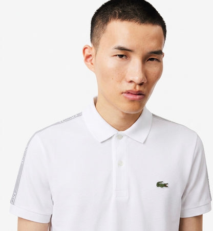 Lacoste Slim Fit Piqué Polo Shirt With Branded Shoulder Tape