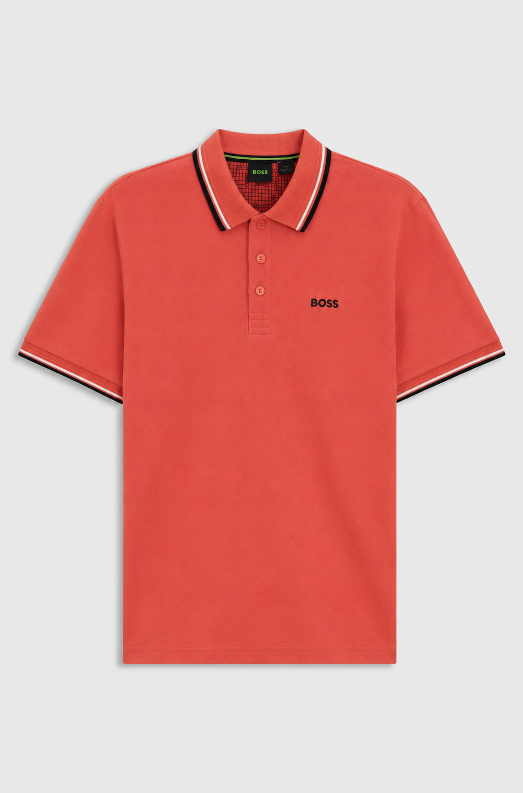 BOSS Regular-Fit Cotton Piqué Polo Shirt in Coral