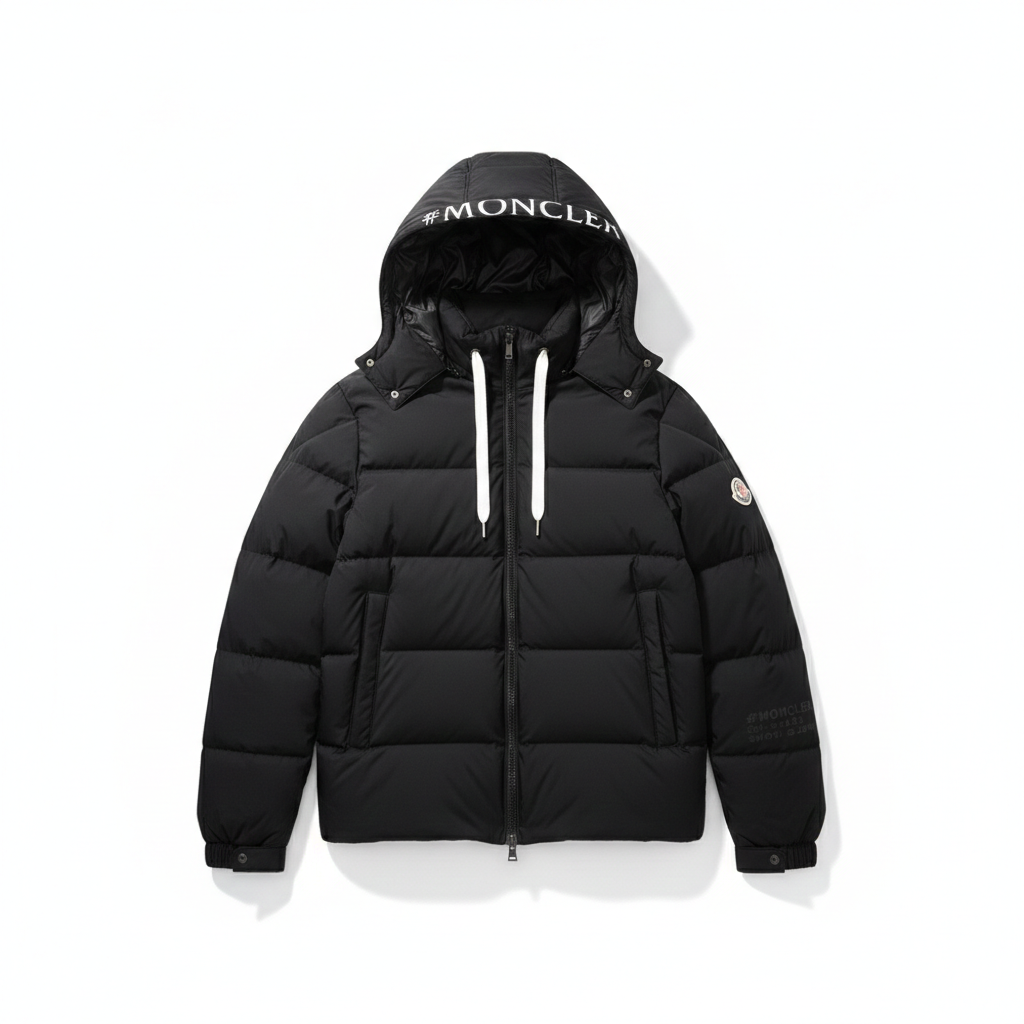 Moncler Logo-Detailed Hooded Down Puffer Jacket