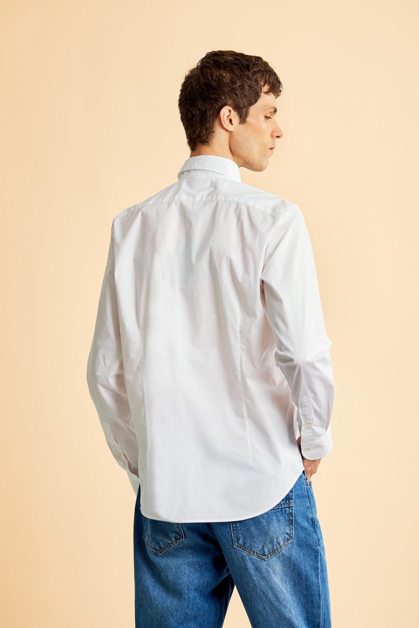 La Martina Slim Fit Solid Poplin Shirt – Optical White