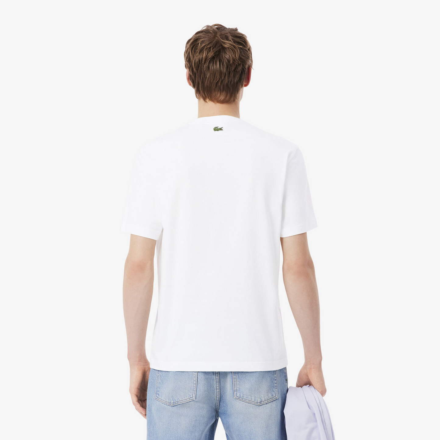 Lacoste Regular-Fit Cotton T-Shirt with Box Heritage Logo