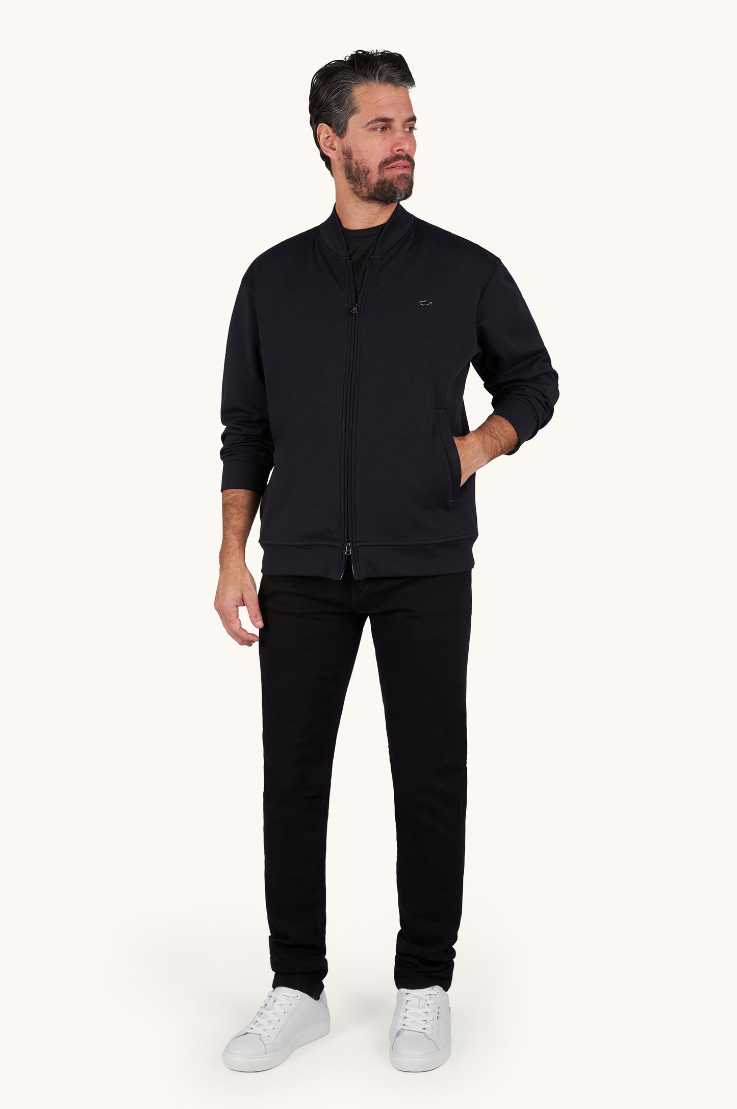 Paul & Shark | Slim-Fit Stretch-Cotton Denim Jeans – Nero