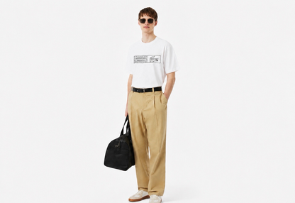 Lacoste Heritage Graphic Print Organic Cotton T-Shirt