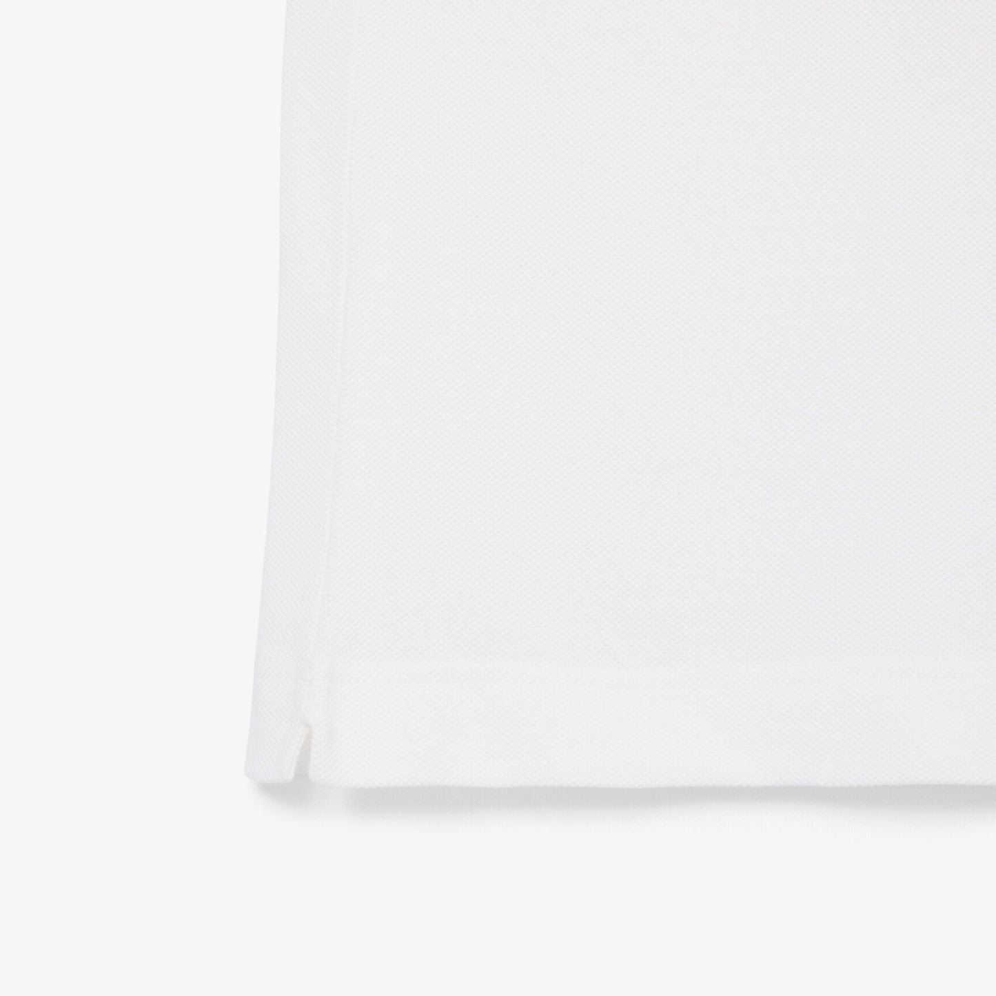Lacoste Classic Fit Colorblock Organic Cotton Polo Shirt – White/Navy