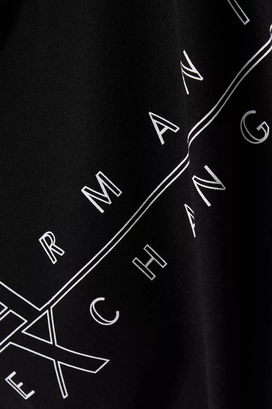 Armani Exchange Regular-Fit Cotton Outlined Logo T-Shirt