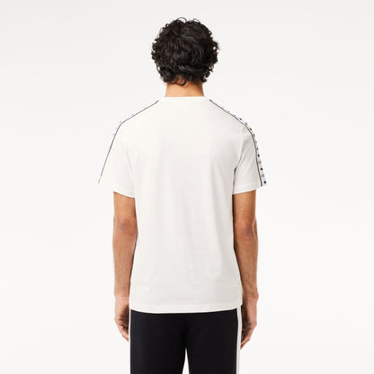 Lacoste Regular Fit Branded Tape Detail Crew Neck T-Shirt