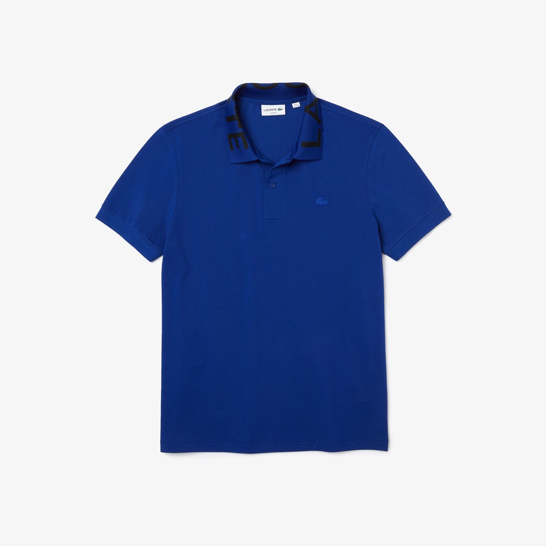 Lacoste Slim Fit Piqué Polo Shirt with Branded Jacquard Collar