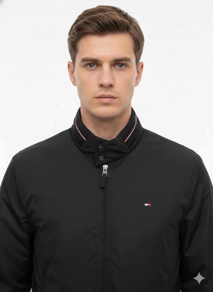 Tommy Hilfiger Core Black Essential Bomber Jacket