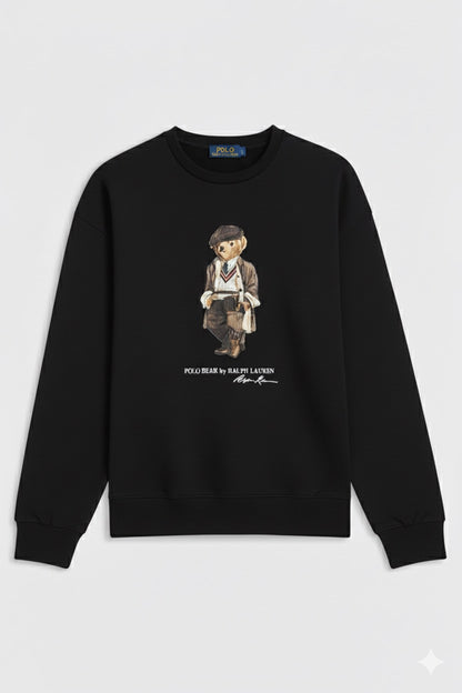Polo Ralph Lauren Black Polo Bear Crew-Neck Sweatshirt