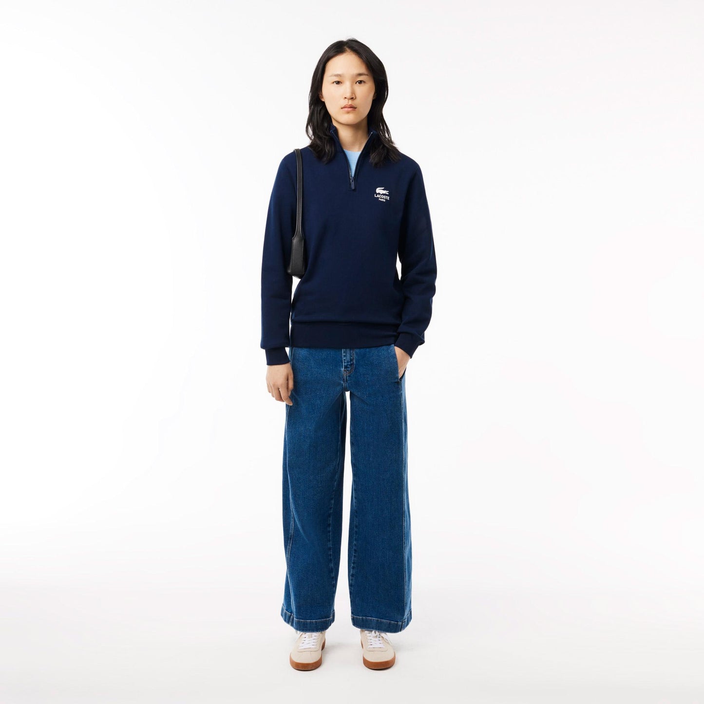 High Neck Zipped Sweatshirt