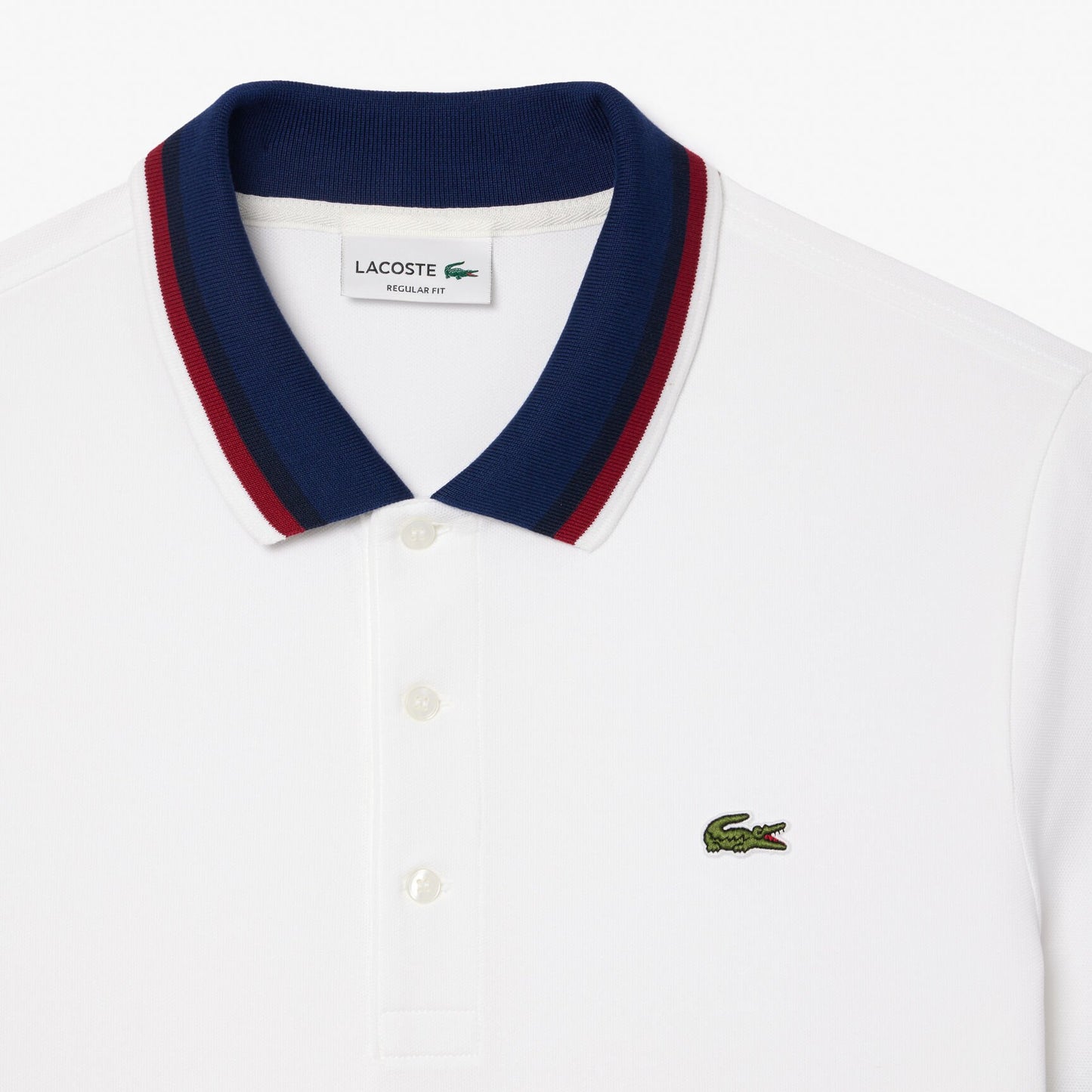 Lacoste Slim Fit Petit Piqué Polo - Tricolor Detail Edition