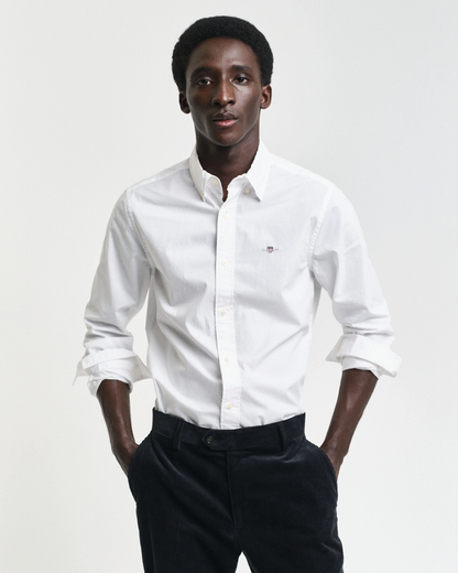 GANT Regular Fit White Oxford Cotton Shirt