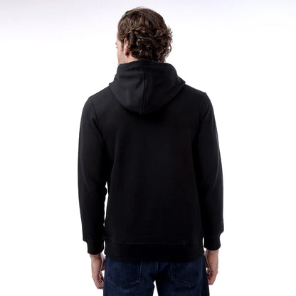 Calvin Klein Men’s Monogram Box Logo Essentials Hoodie – Jet Black