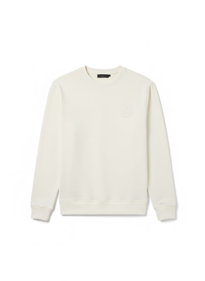 BOSS Regular-Fit Crew Neck Sweatshirt with Embossed Monogram