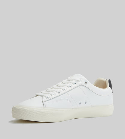 BOSS Men's Katno Low-Top Sneakers – Premium White Leather with Signature Stripe