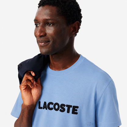 Lacoste Regular-Fit Cotton T-Shirt with Bold Block Logo
