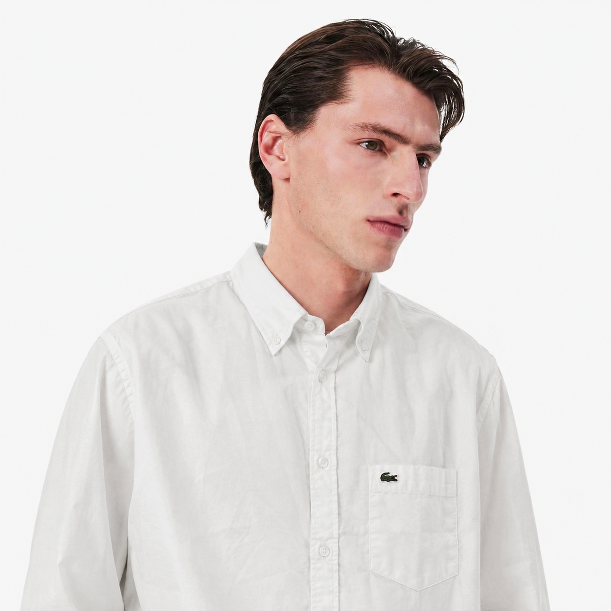 Lacoste Men's Button-Down Cotton Oxford Shirt
