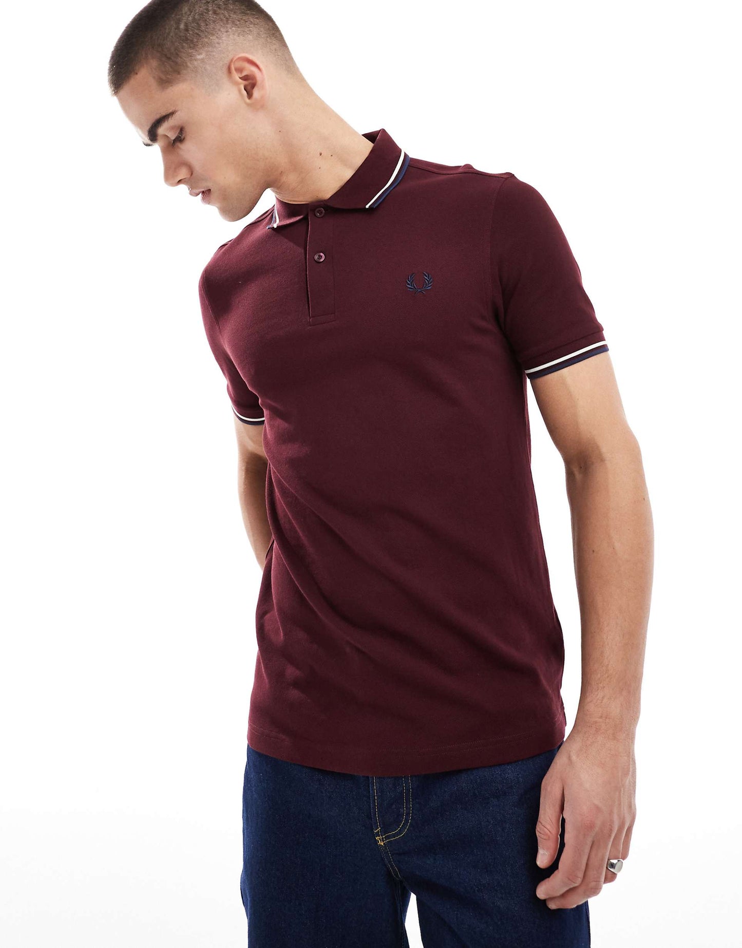 Fred Perry Slim-Fit Twin Tipped Cotton Piqué Polo Shirt