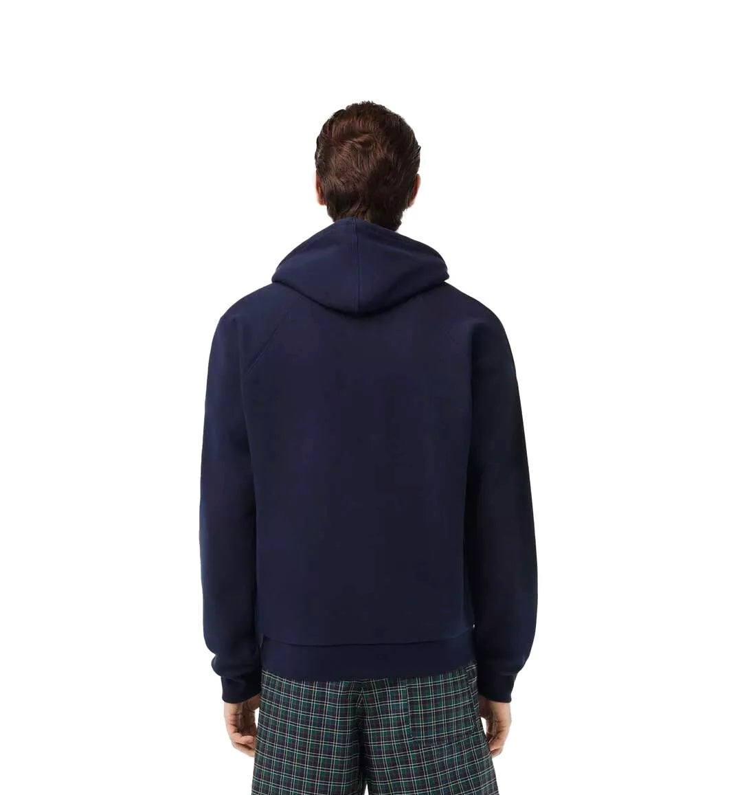 Lacoste Paris Logo Patch Navy Fleece Hoodie