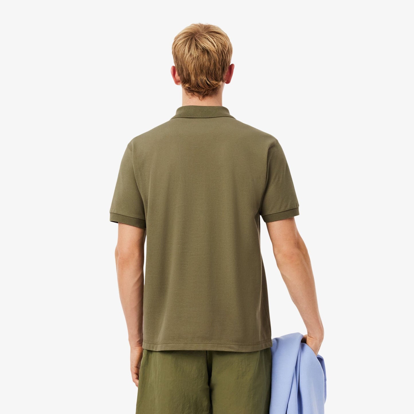Lacoste Heritage Piqué Polo – Khaki Mountain Graphic Edition