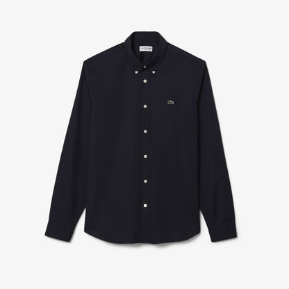Lacoste Regular Fit Premium Cotton Shirt – Deep Black