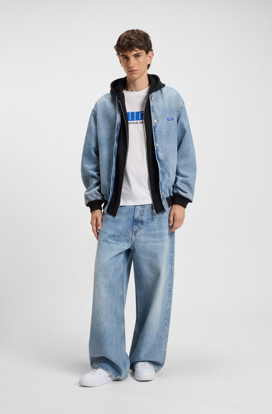 HUGO Relaxed-Fit Cotton T-Shirt with "Creative Dept." Block Logo