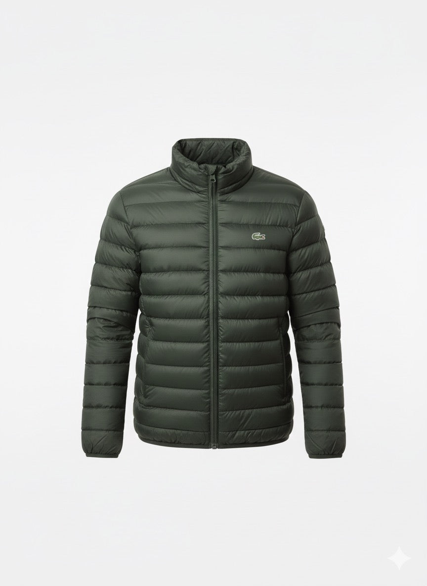 Lacoste Lightweight Puffer Jacket in Forest Green