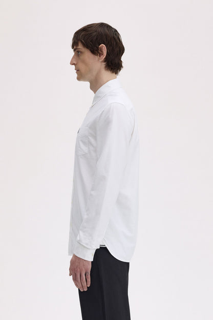 Fred Perry Oxford Button-Down Shirt in Optic White