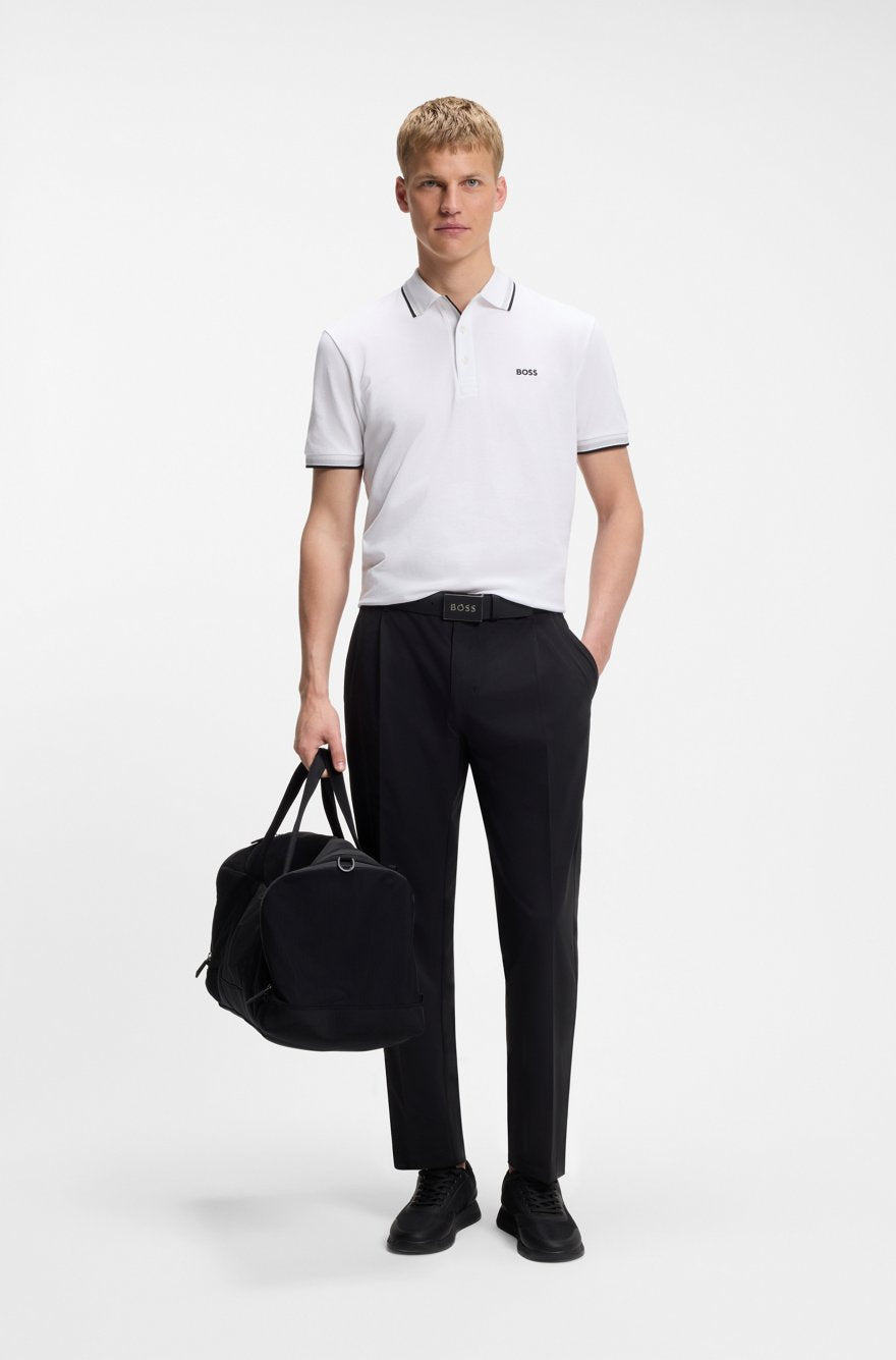 BOSS Slim-Fit Polo Shirt in Mercerized Cotton with Tipped Details