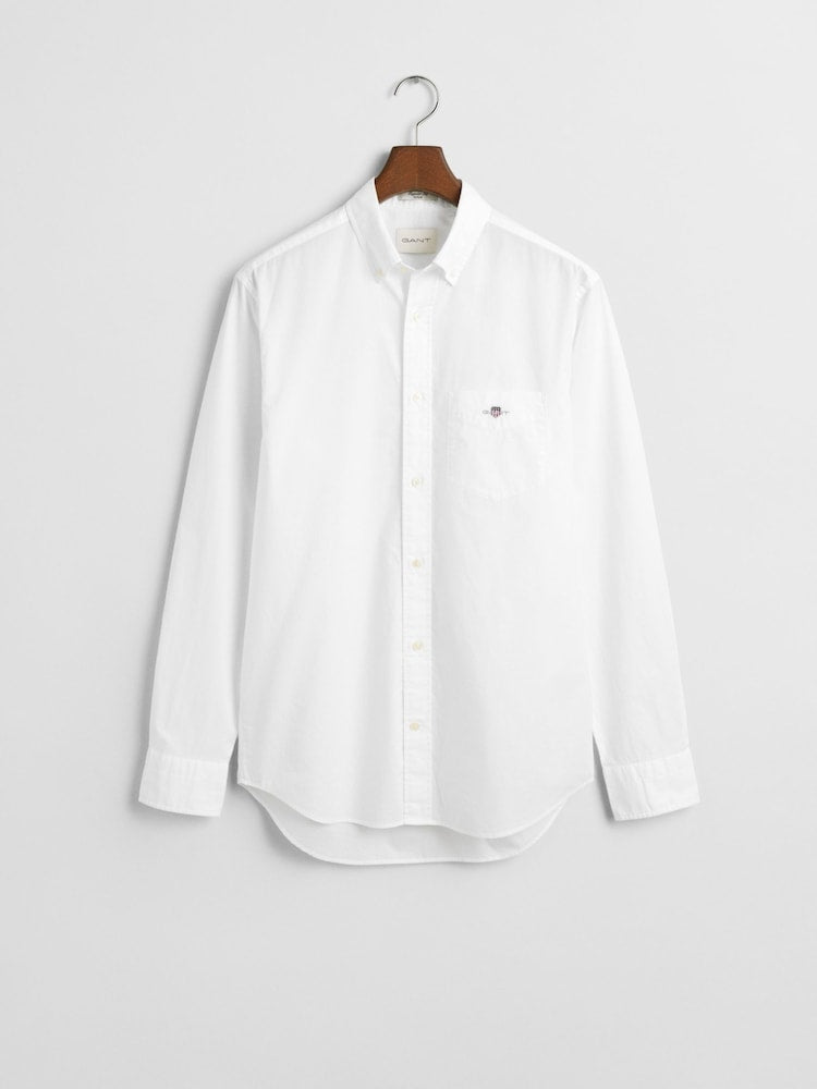 GANT Men’s Classic Button-Down Oxford Shirt – Off-White/Eggshell