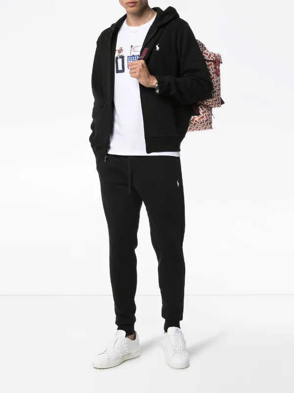 Polo Ralph Lauren Fleece Full-Zip Hoodie - Black (Signature Pony Logo)