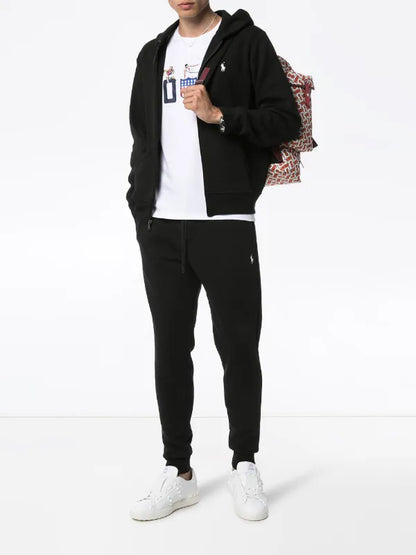 Polo Ralph Lauren Fleece Full-Zip Hoodie - Black (Signature Pony Logo)