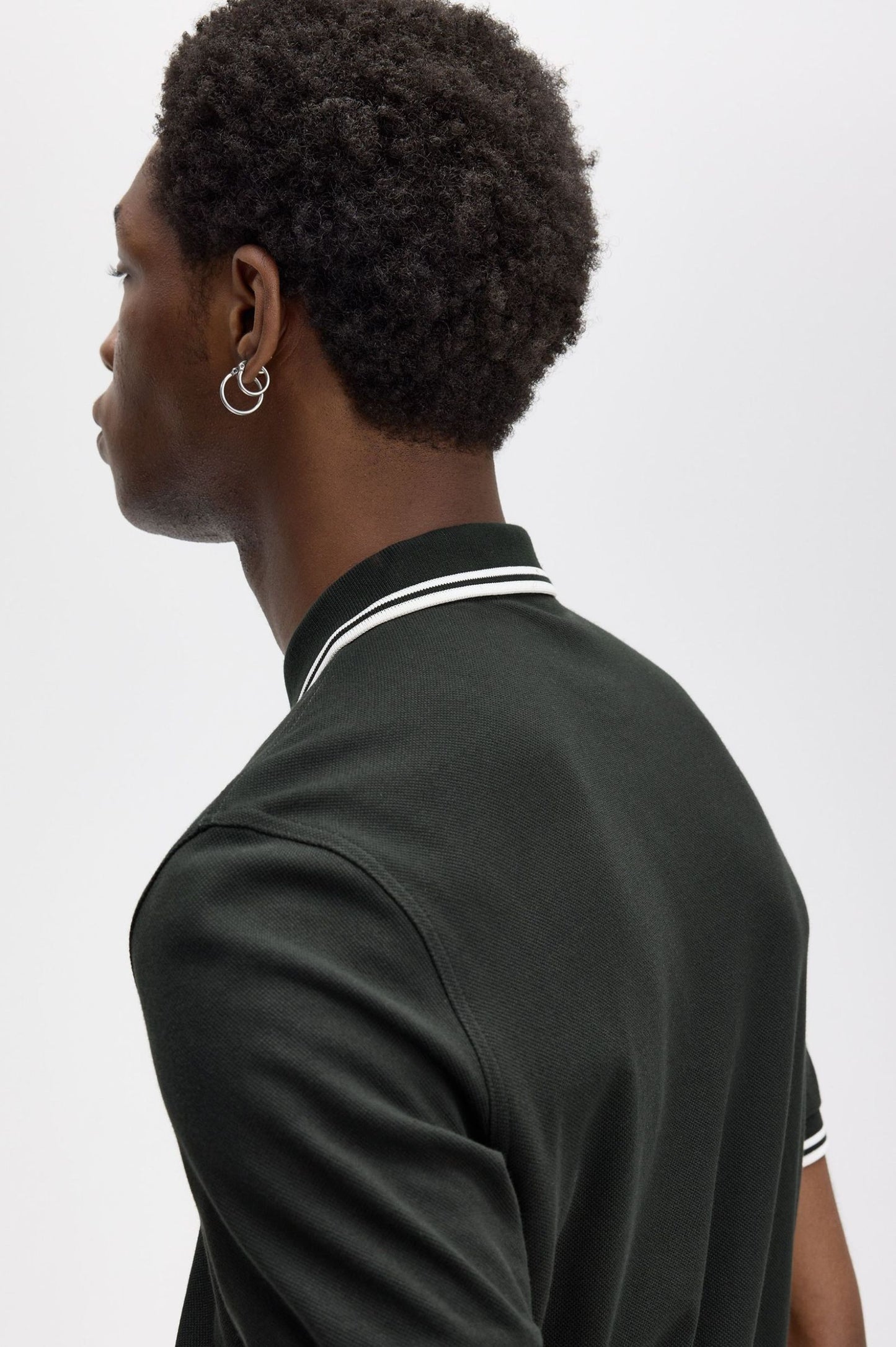 Fred Perry Twin Tipped Polo Shirt – Racing Green & White