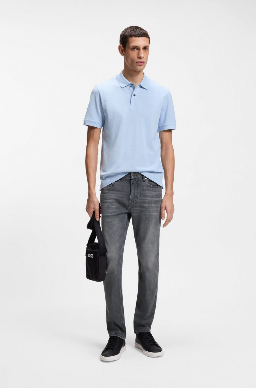 DELAWARE SLIM-FIT JEANS IN SUPER-SOFT GREY DENIM