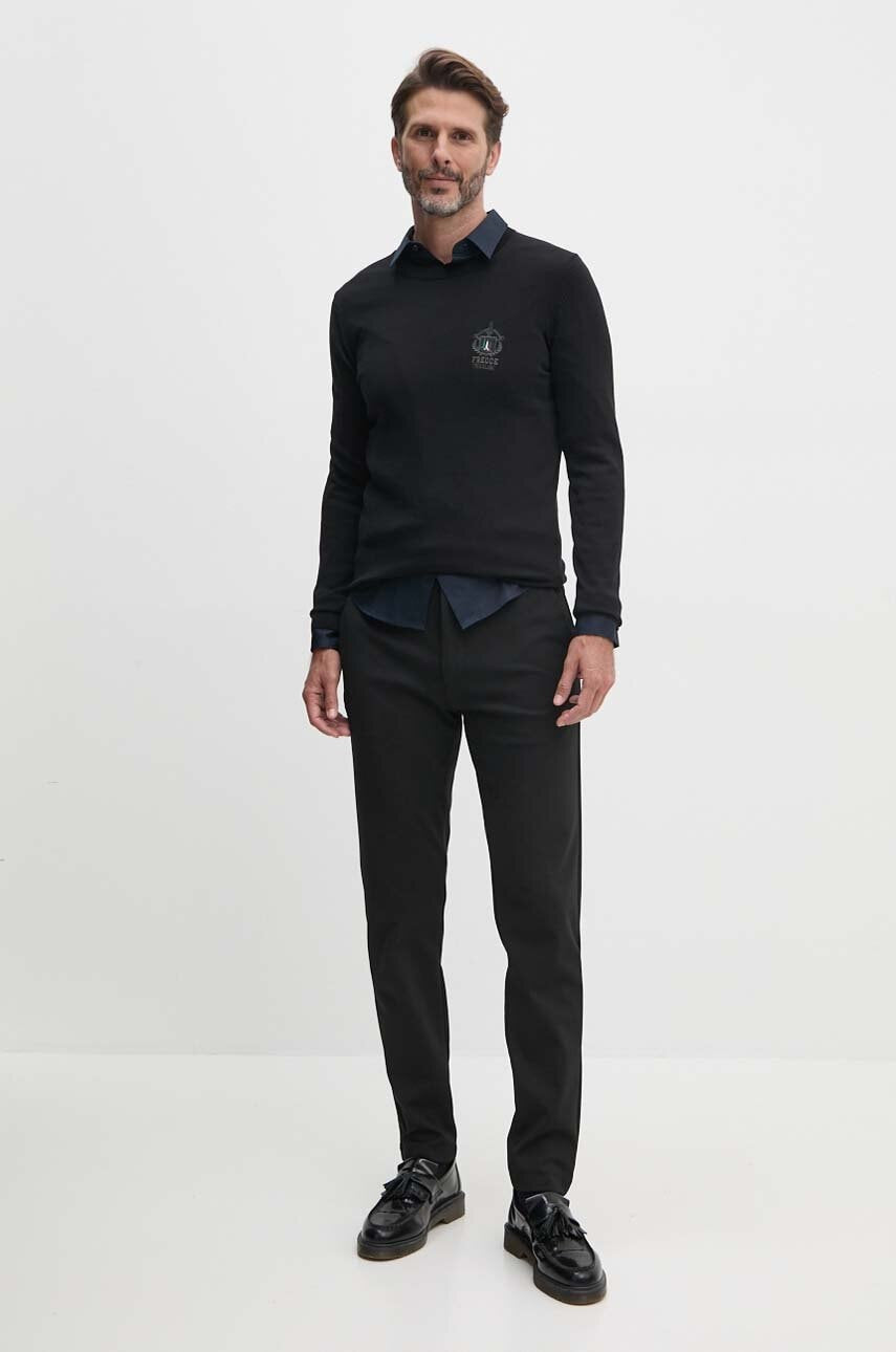 Armani Exchange Slim Fit Script Embroidered Shirt – Navy Blue