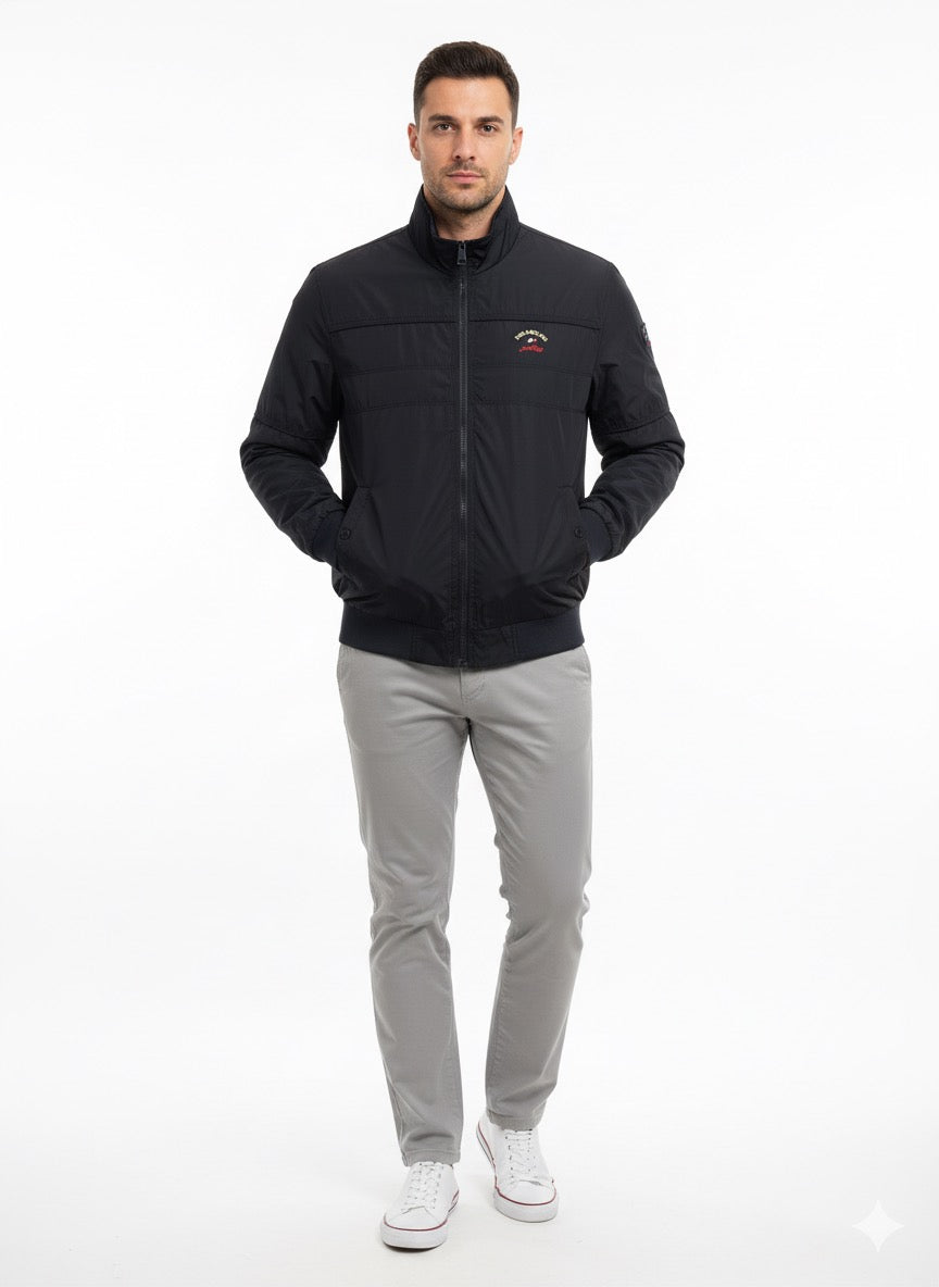 Paul & Shark Black Lightweight Quilted Jacket