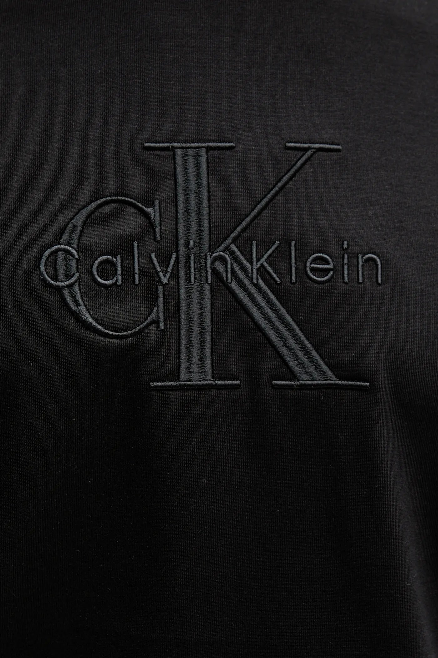 Calvin Klein Relaxed Monogram Logo T-Shirt – Black