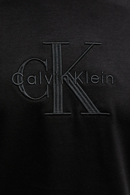Calvin Klein Relaxed Monogram Logo T-Shirt – Black
