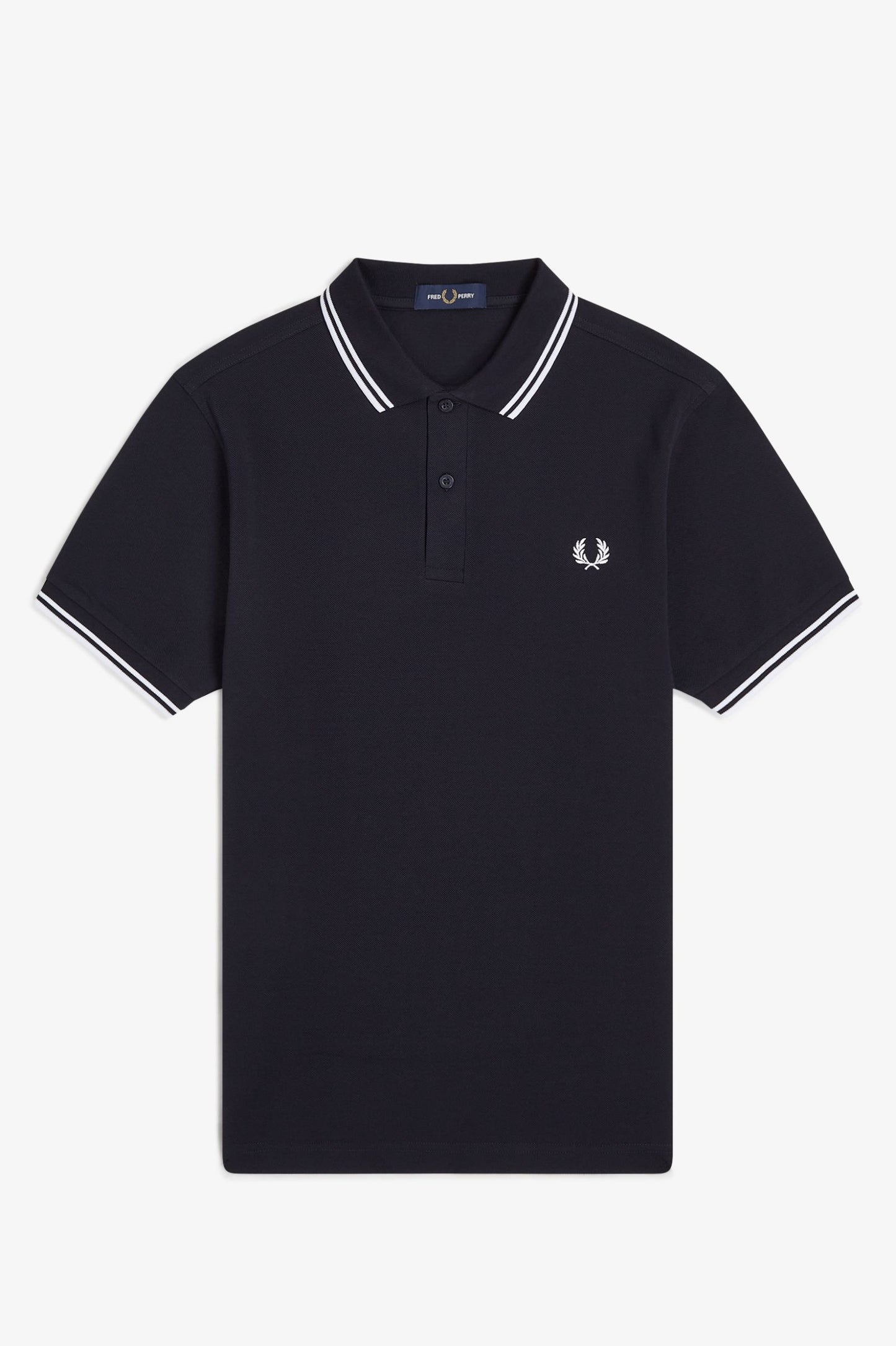 Fred Perry M3600 Twin Tipped Polo Shirt – Navy / White / Ice